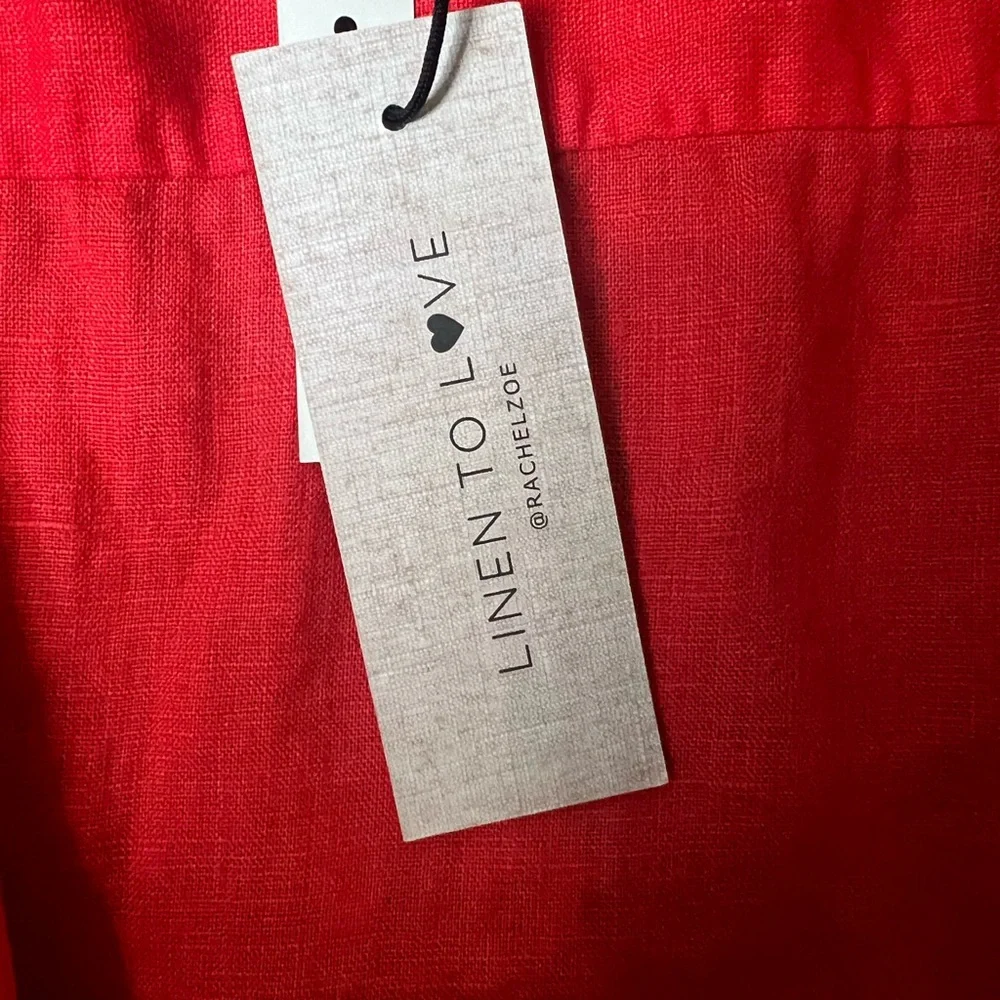 Rachel Zoe Scarlet Linen Shirt - Picture 7 of 11